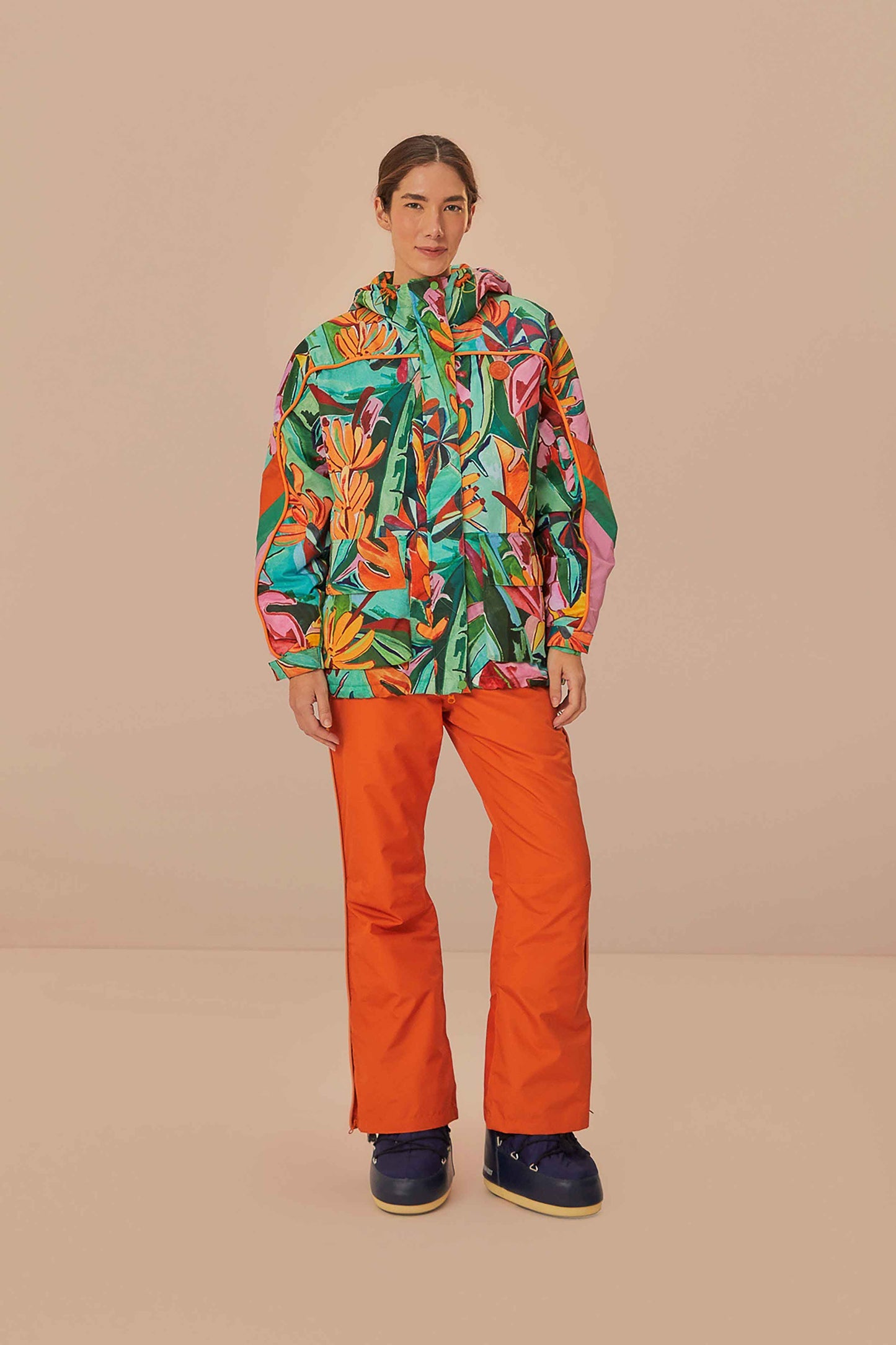 FARM Rio Multicolor Banana Leaves Ski Jacket