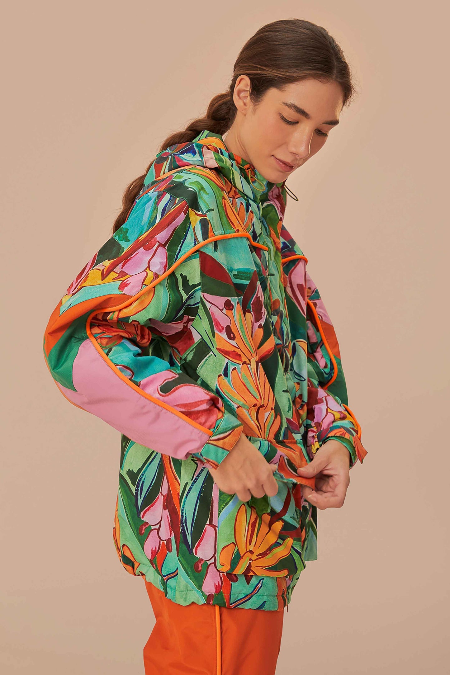 FARM Rio Multicolor Banana Leaves Ski Jacket