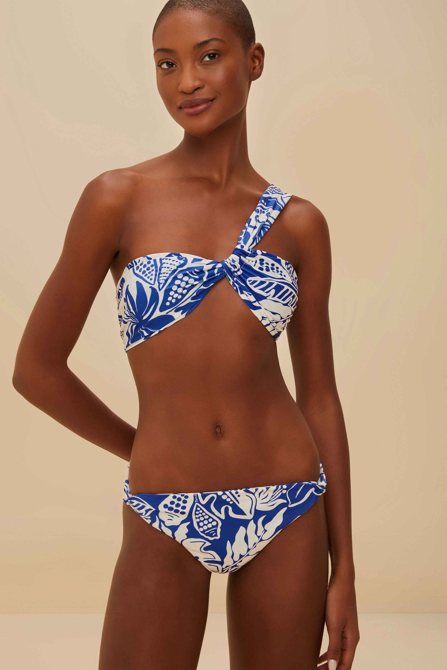 FARM Rio Off-White River Nature Full Bikini Bottom