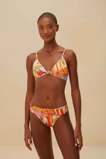 FARM Rio Multicolor Summer Picnic Bikini Bottom