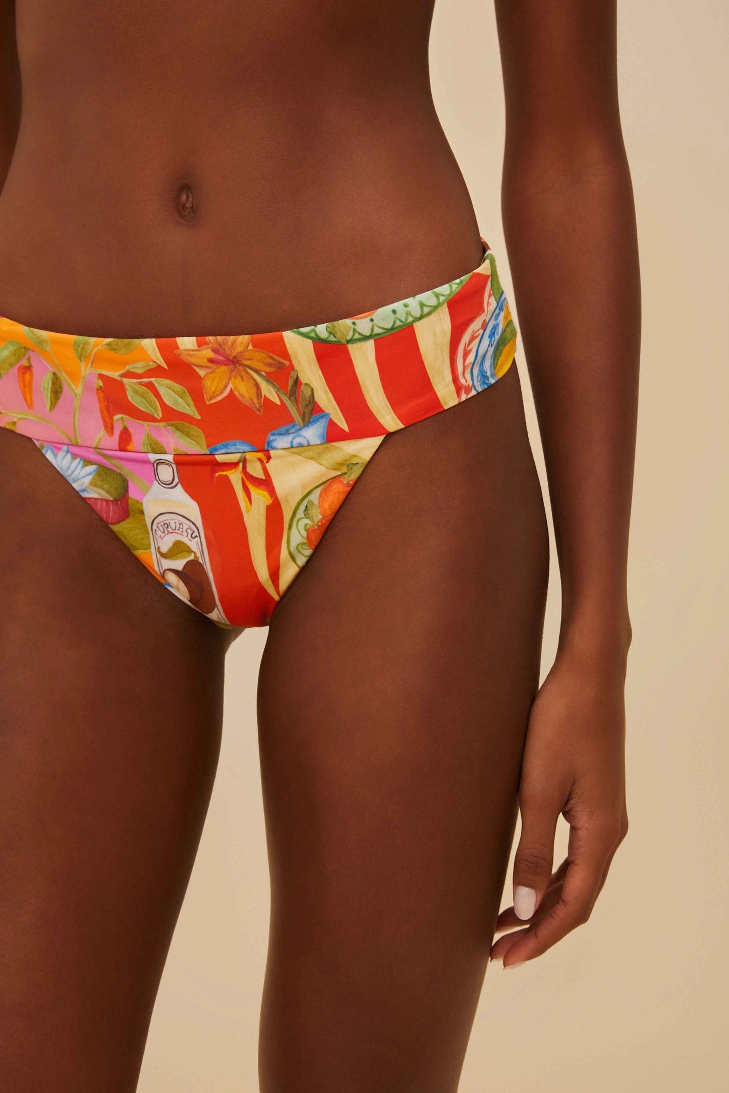 FARM Rio Multicolor Summer Picnic Bikini Bottom