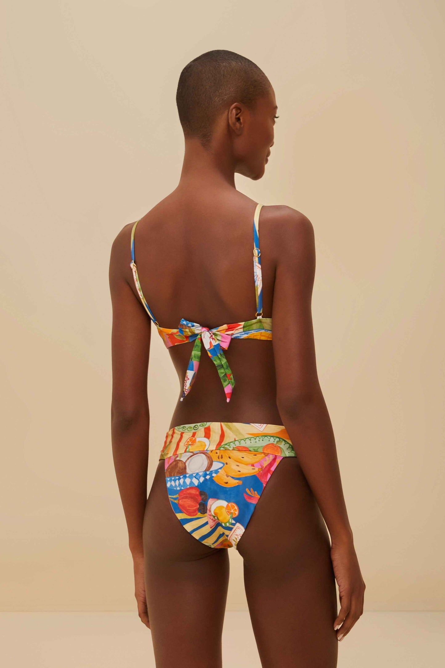 FARM Rio Multicolor Summer Picnic Bikini Bottom