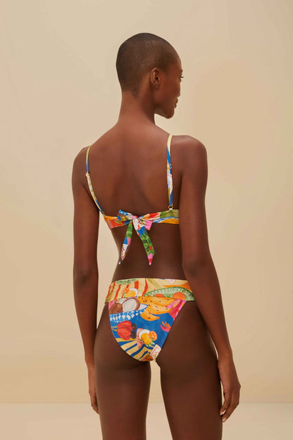 FARM Rio Multicolor Summer Picnic Bikini Bottom
