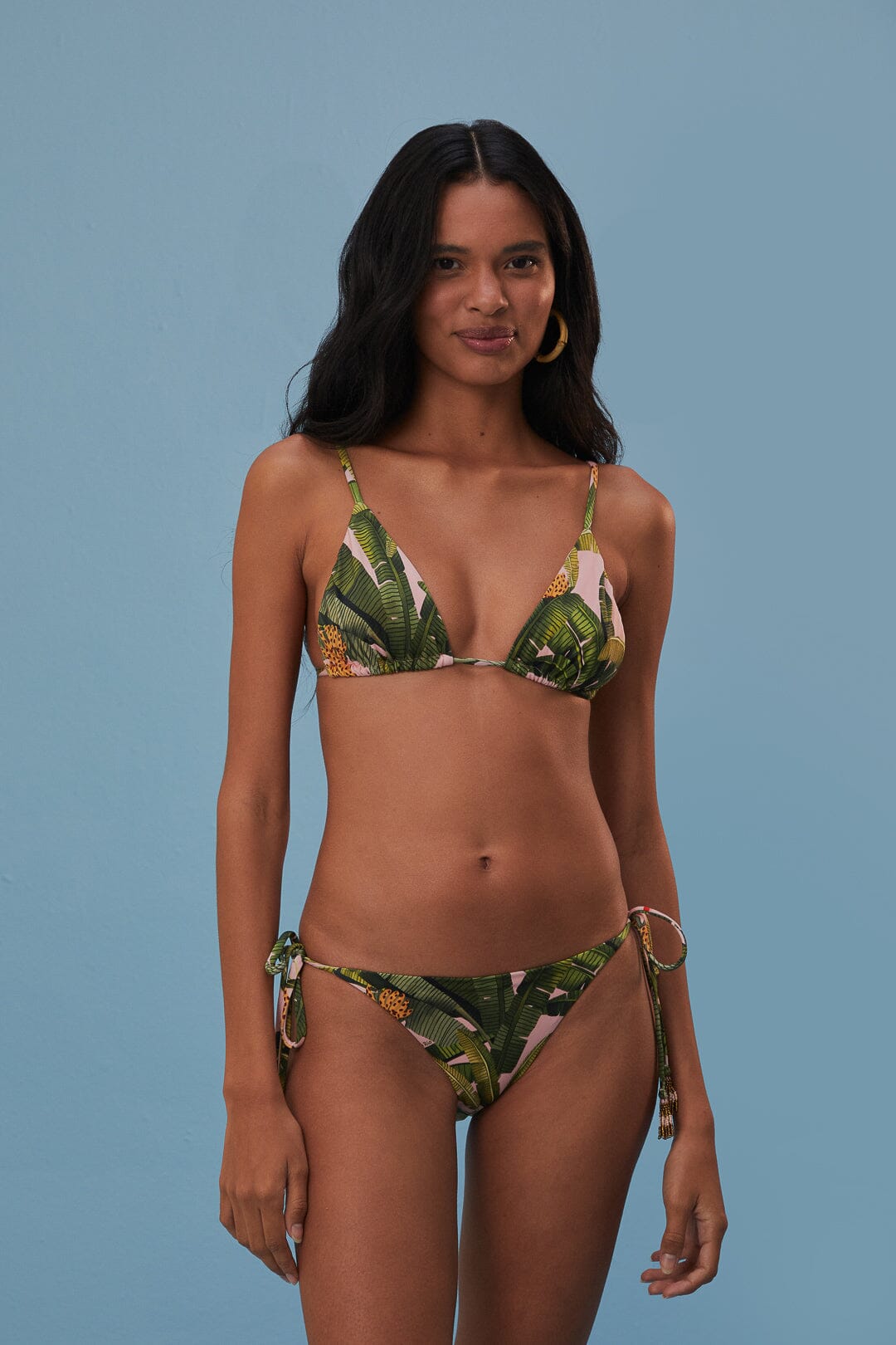 FARM Rio Banana Leaves Tie Side Bikini Bottom