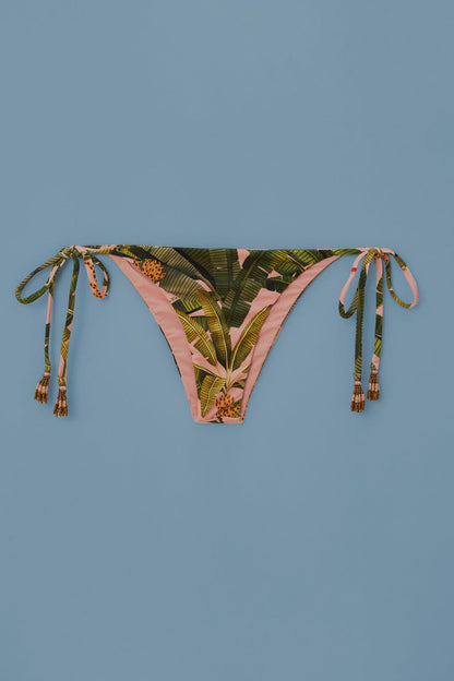 FARM Rio Banana Leaves Tie Side Bikini Bottom