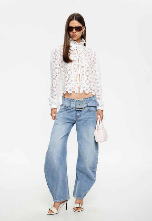 Lioness Fashion Sale | Overtime Blouse - Porcelain