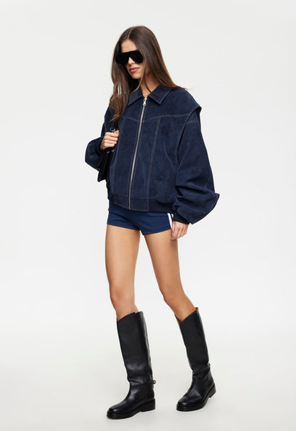 Lioness Fashion US | VISTA BOMBER - WASHED NAVY