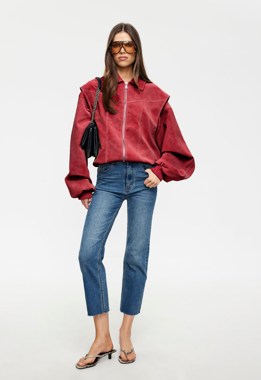 Lioness Fashion Store | VISTA BOMBER - CRIMSON