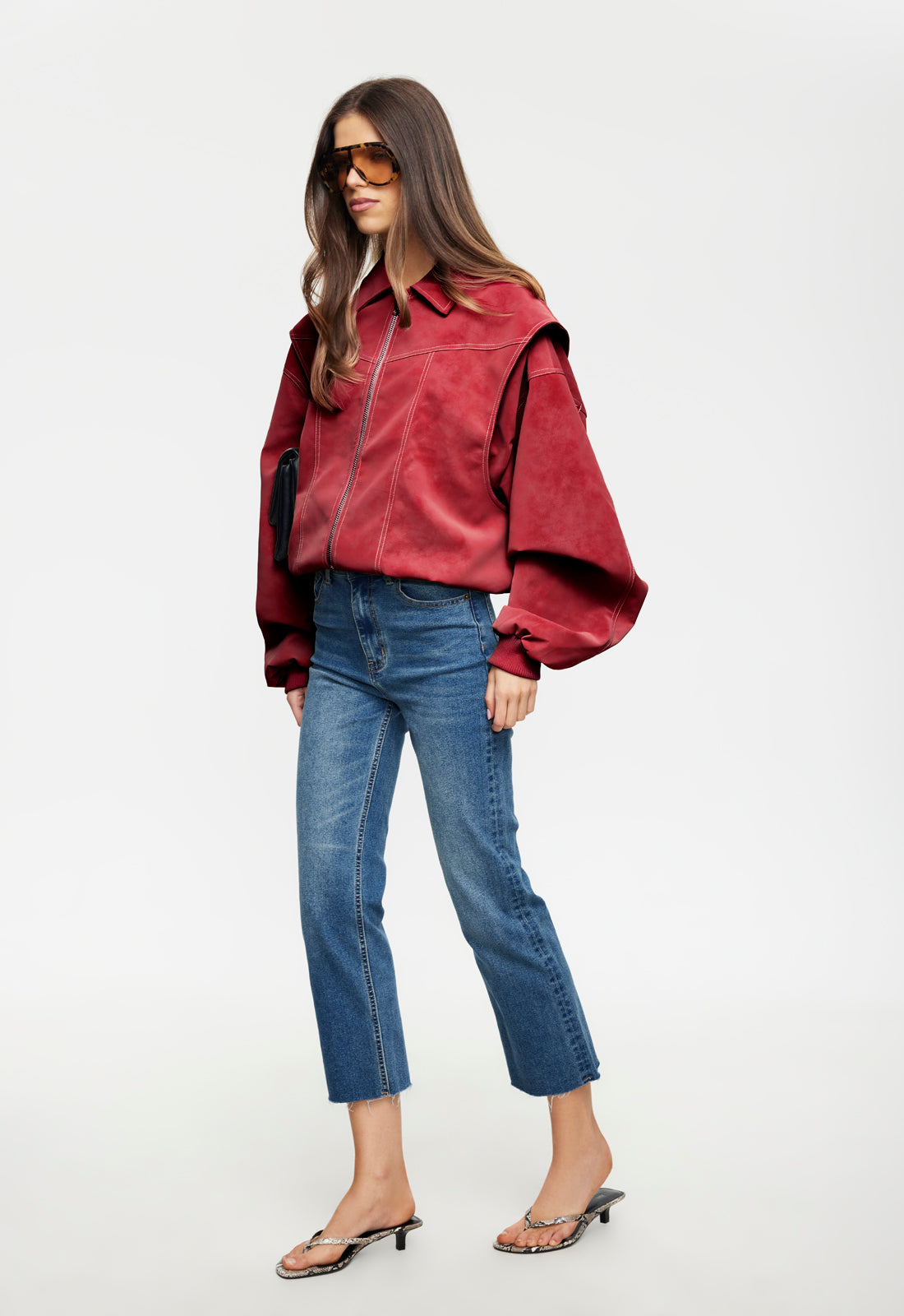 Lioness Fashion Store | VISTA BOMBER - CRIMSON
