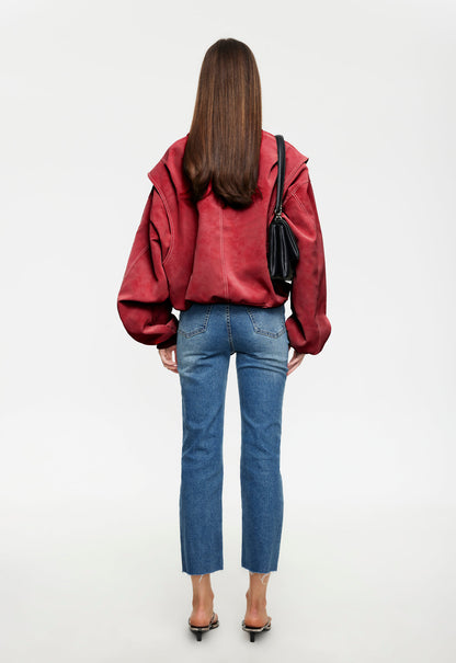 Lioness Fashion Store | VISTA BOMBER - CRIMSON