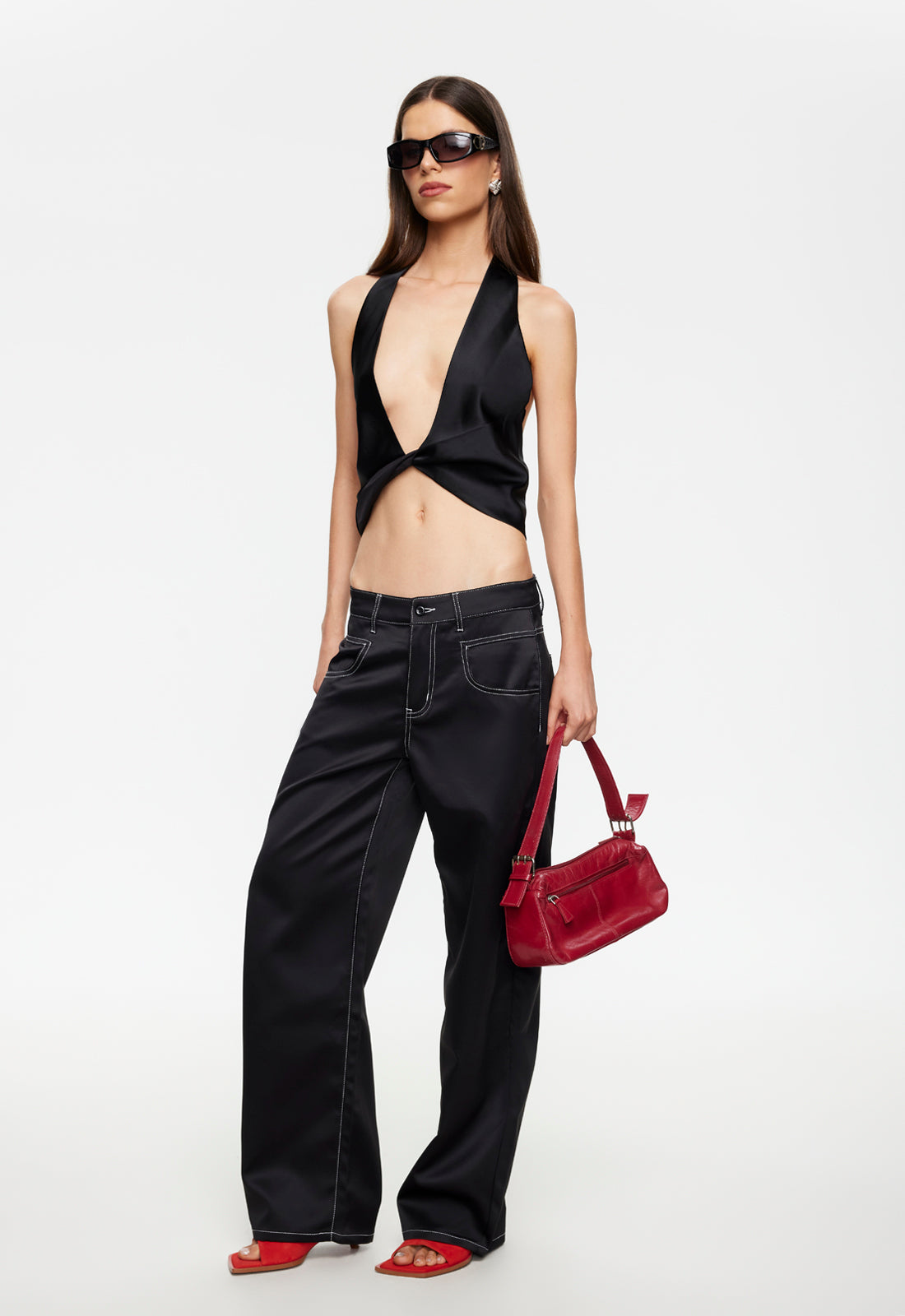 Lioness Fashion For Sale | Serenity Satin Pant - Noir