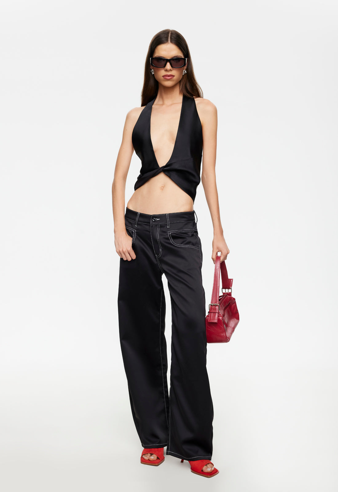 Lioness Fashion For Sale | Serenity Satin Pant - Noir