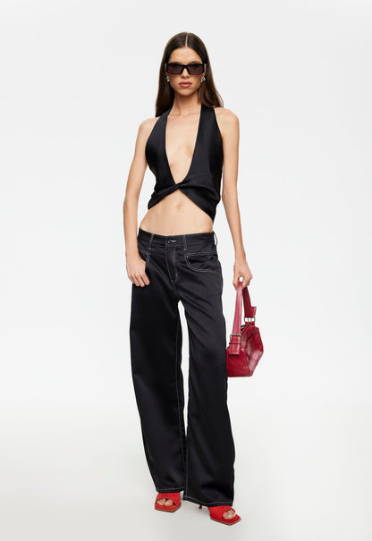 Lioness Fashion For Sale | Serenity Satin Pant - Noir