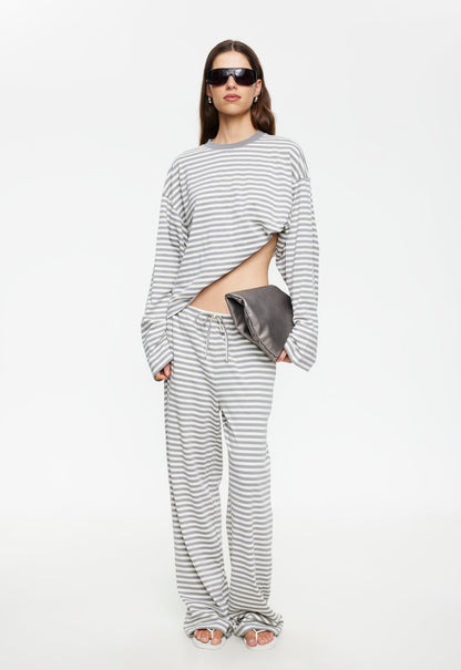 Lioness Fashion Store | Bloom Long Sleeve - Ash Stripe