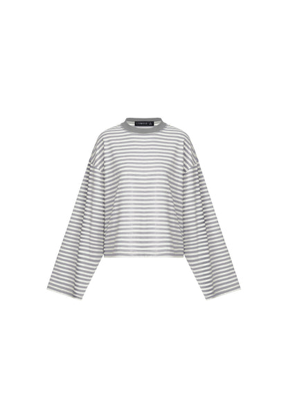 Lioness Fashion Store | Bloom Long Sleeve - Ash Stripe