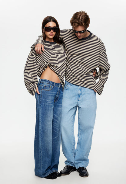 Lioness Fashion Online | Bloom Long Sleeve - Slate Stripe
