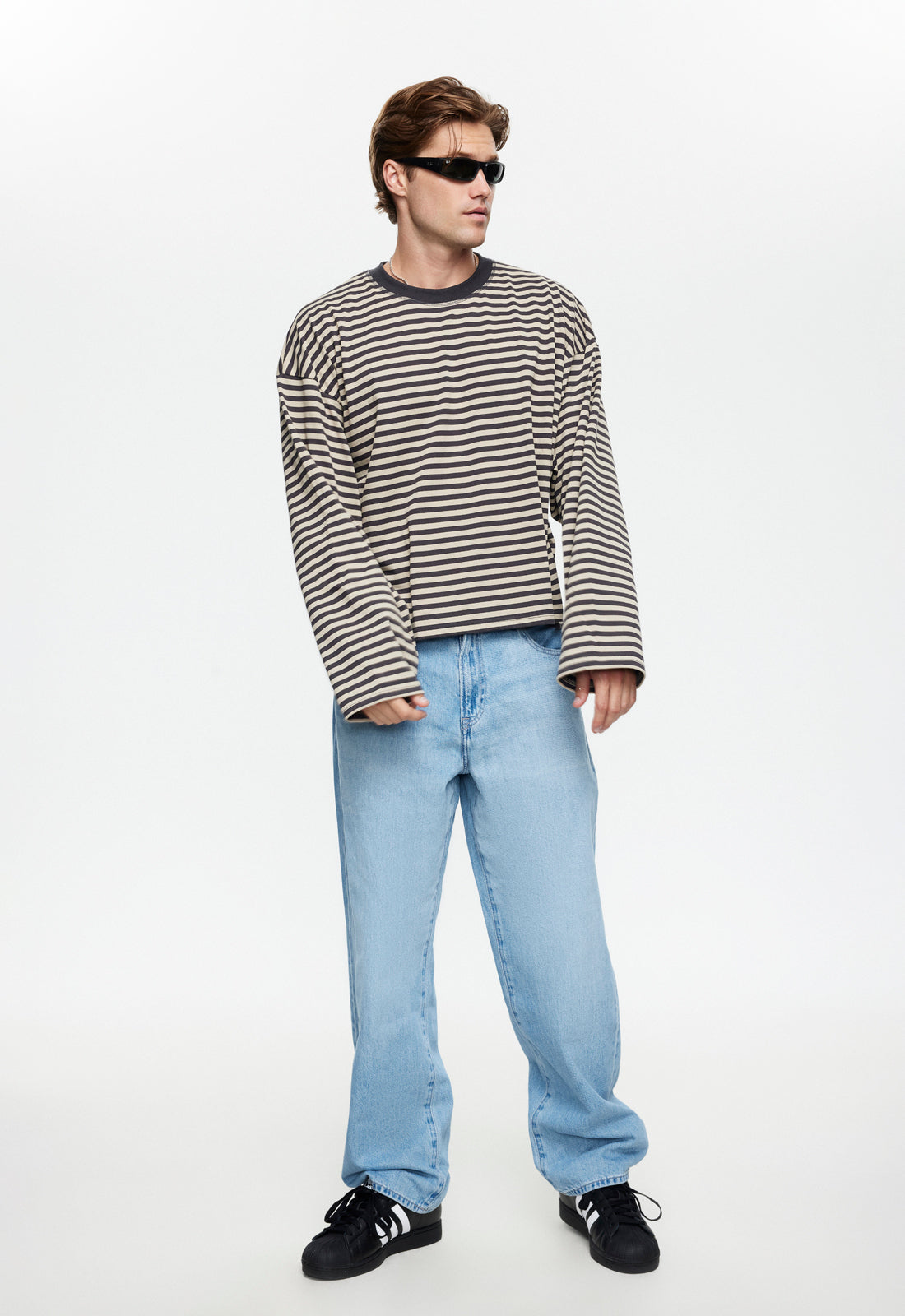 Lioness Fashion Online | Bloom Long Sleeve - Slate Stripe