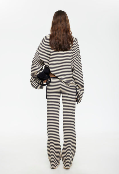Lioness Fashion Online | Bloom Long Sleeve - Slate Stripe