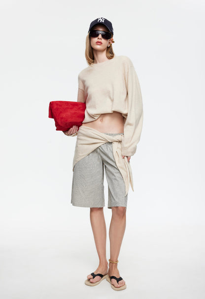 Lioness Fashion On Sale | SEVIGNEY LONG SHORT - CREAM CHECK