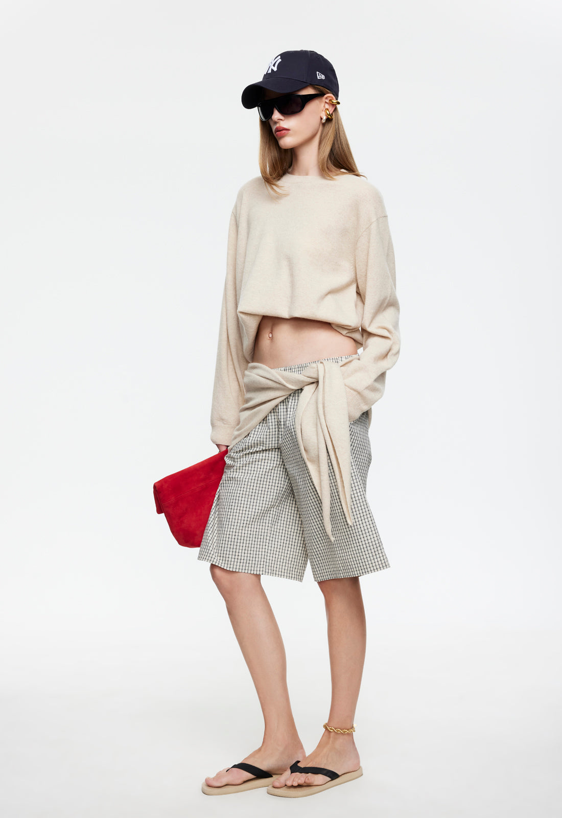 Lioness Fashion On Sale | SEVIGNEY LONG SHORT - CREAM CHECK