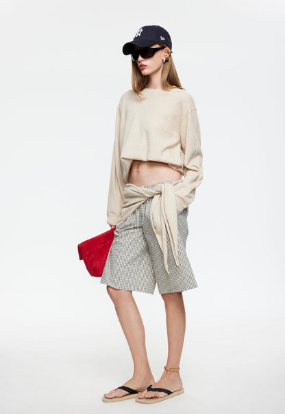 Lioness Fashion On Sale | SEVIGNEY LONG SHORT - CREAM CHECK