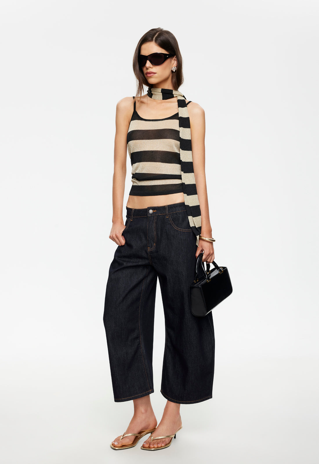 Lioness Fashion US | Horseshoe Cropped Jean - Indigo