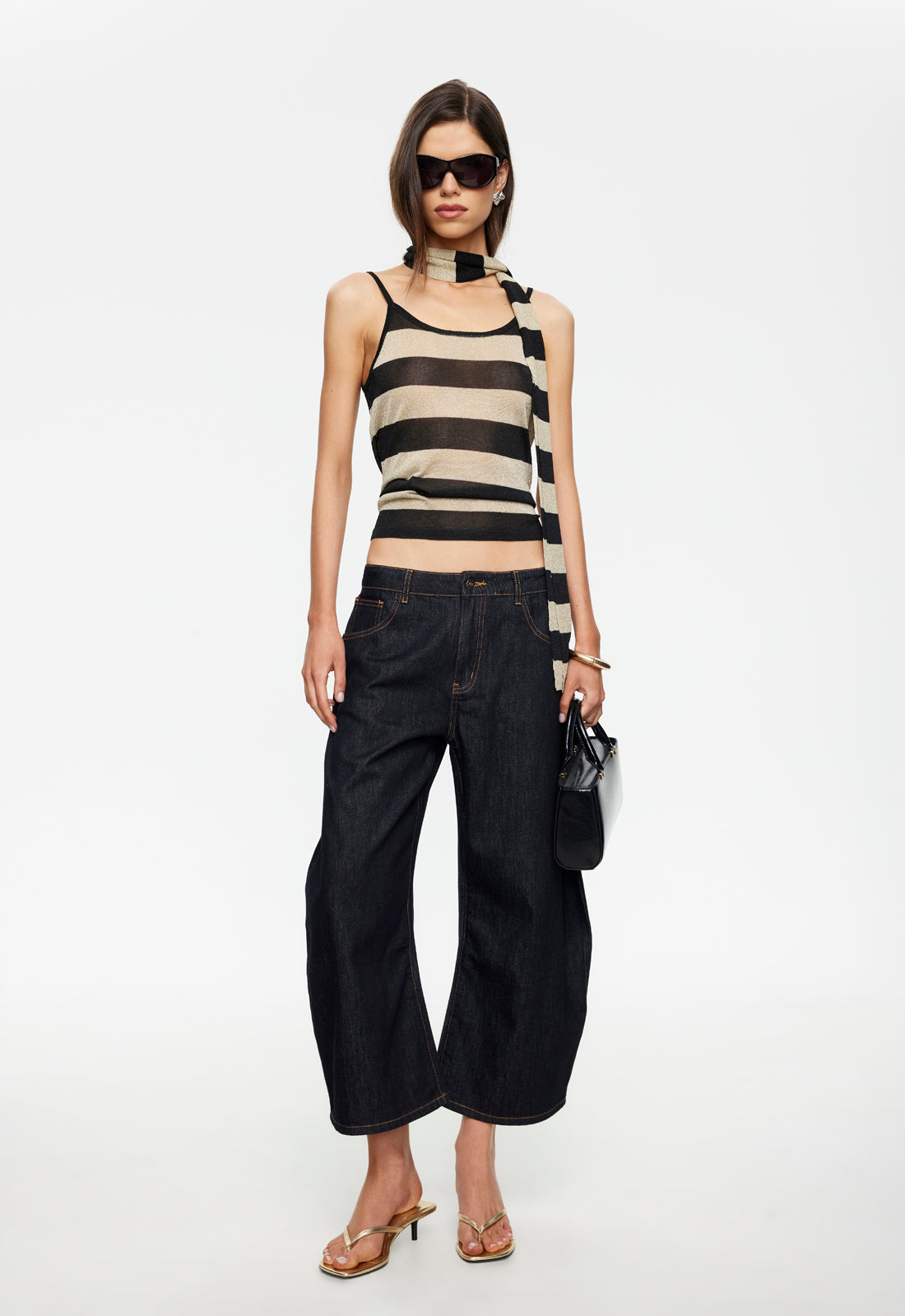 Lioness Fashion US | Horseshoe Cropped Jean - Indigo