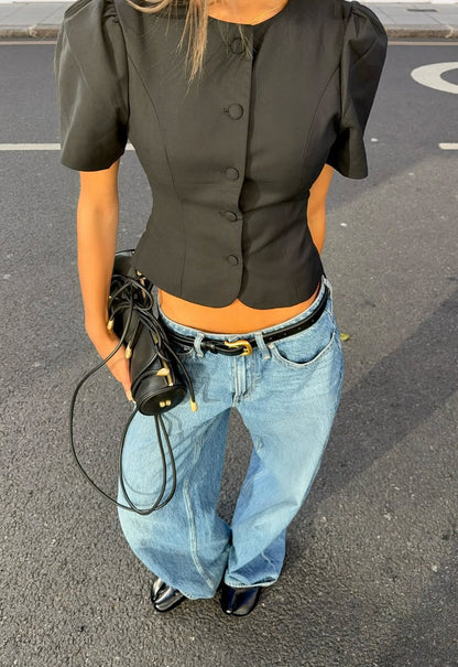Lioness Fashion Store | FEMME BLOUSE - ONYX