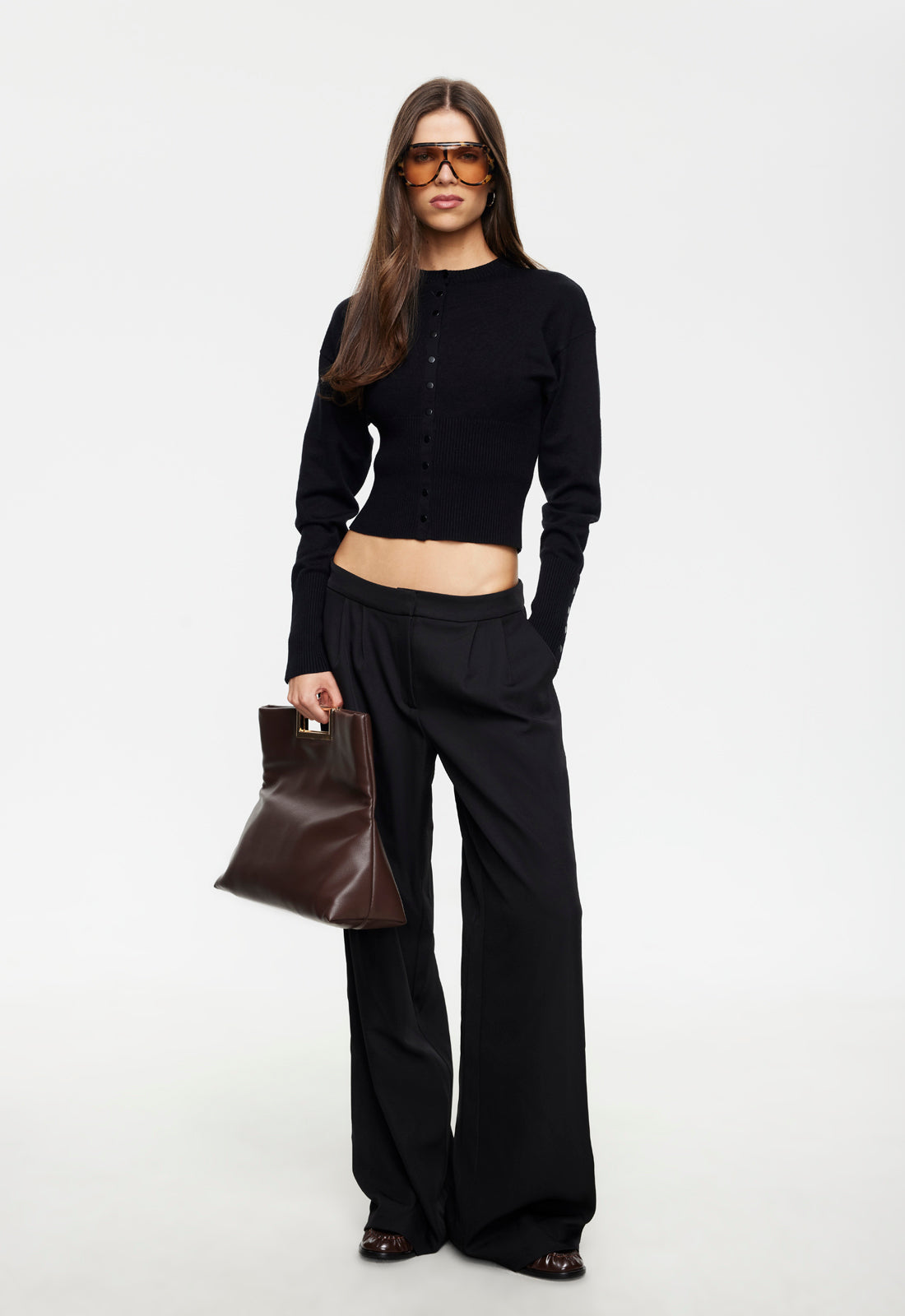 Lioness Fashion Outlets | HEAD IN THE CLOUDS CARDIGAN - ONYX
