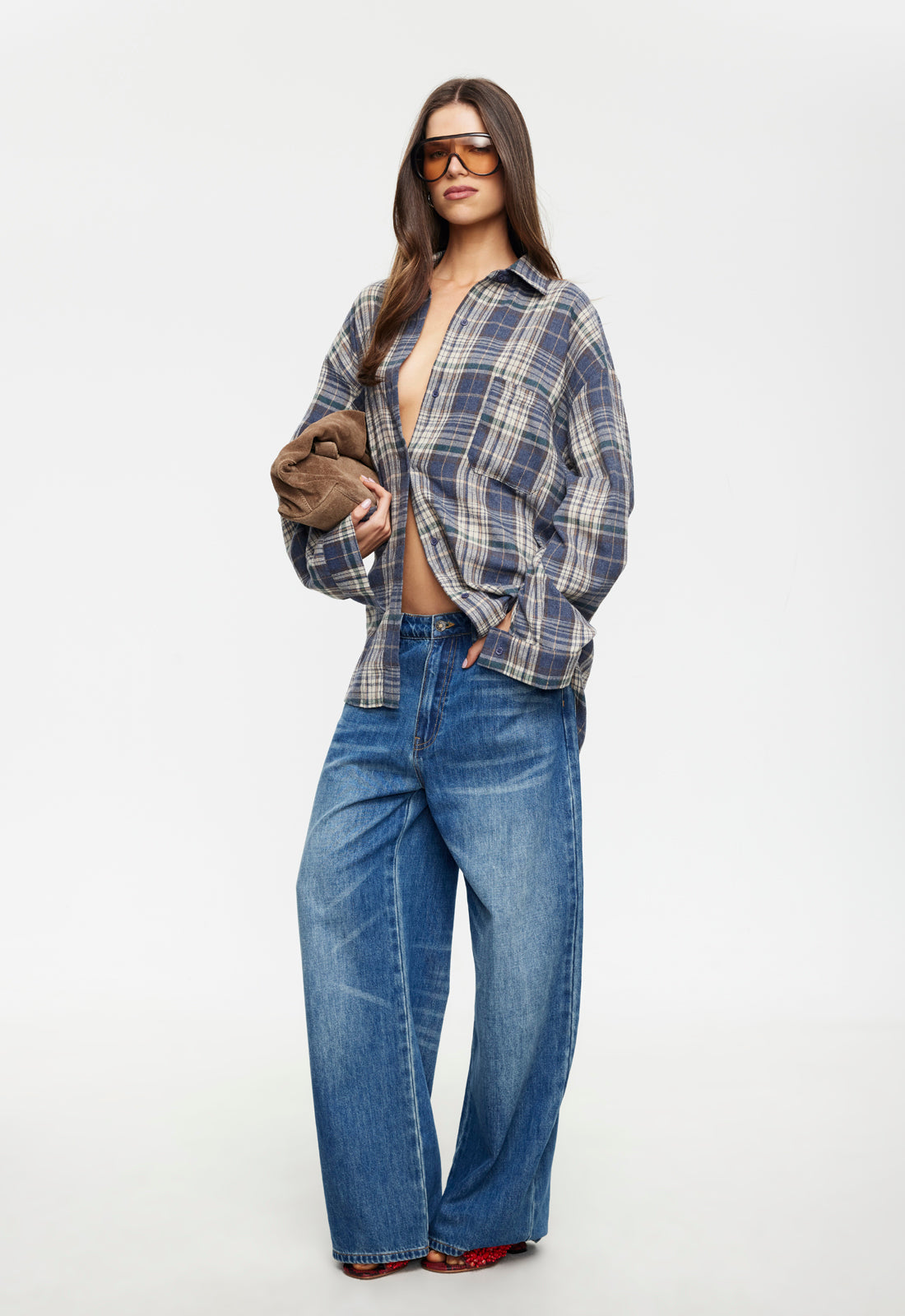 Lioness Fashion For Sale | CLARITY SHIRT - ASH PLAID