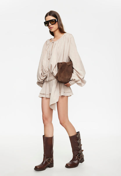 Lioness Fashion Outlets | Elements Mini Dress - Beige