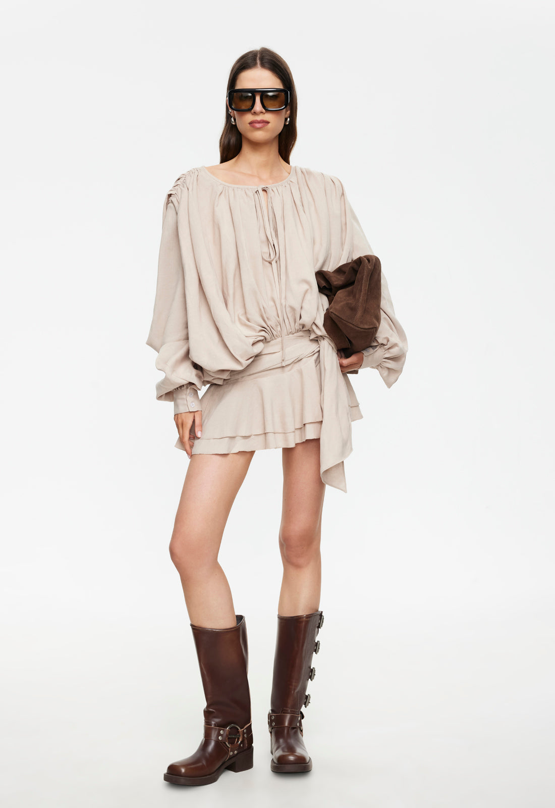Lioness Fashion Outlets | Elements Mini Dress - Beige
