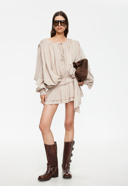 Lioness Fashion Outlets | Elements Mini Dress - Beige
