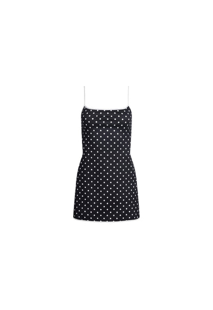 Lioness Fashion On Sale | VOYAGE MINI DRESS - NOIR POLKA