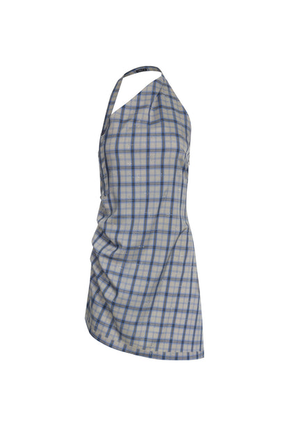 Lioness Fashion Store | Moonlight Mini Dress - Ash Plaid