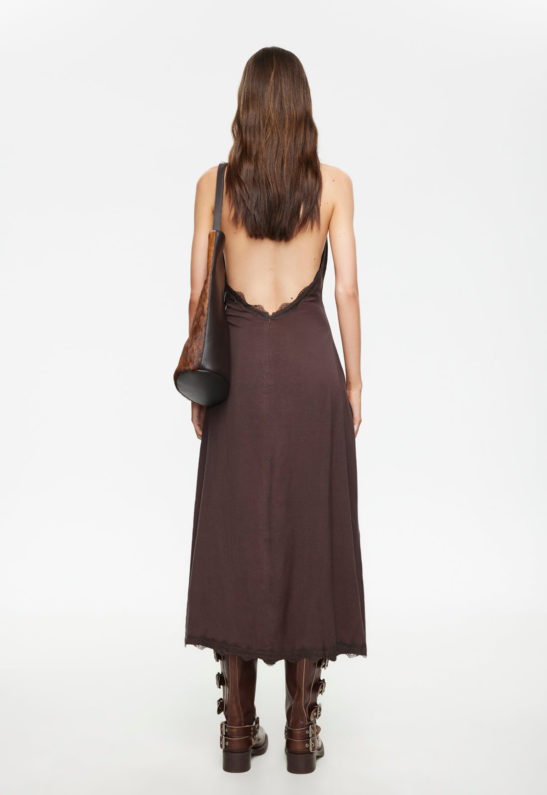 Lioness Fashion Online | Stars Align Midi Dress - Brown