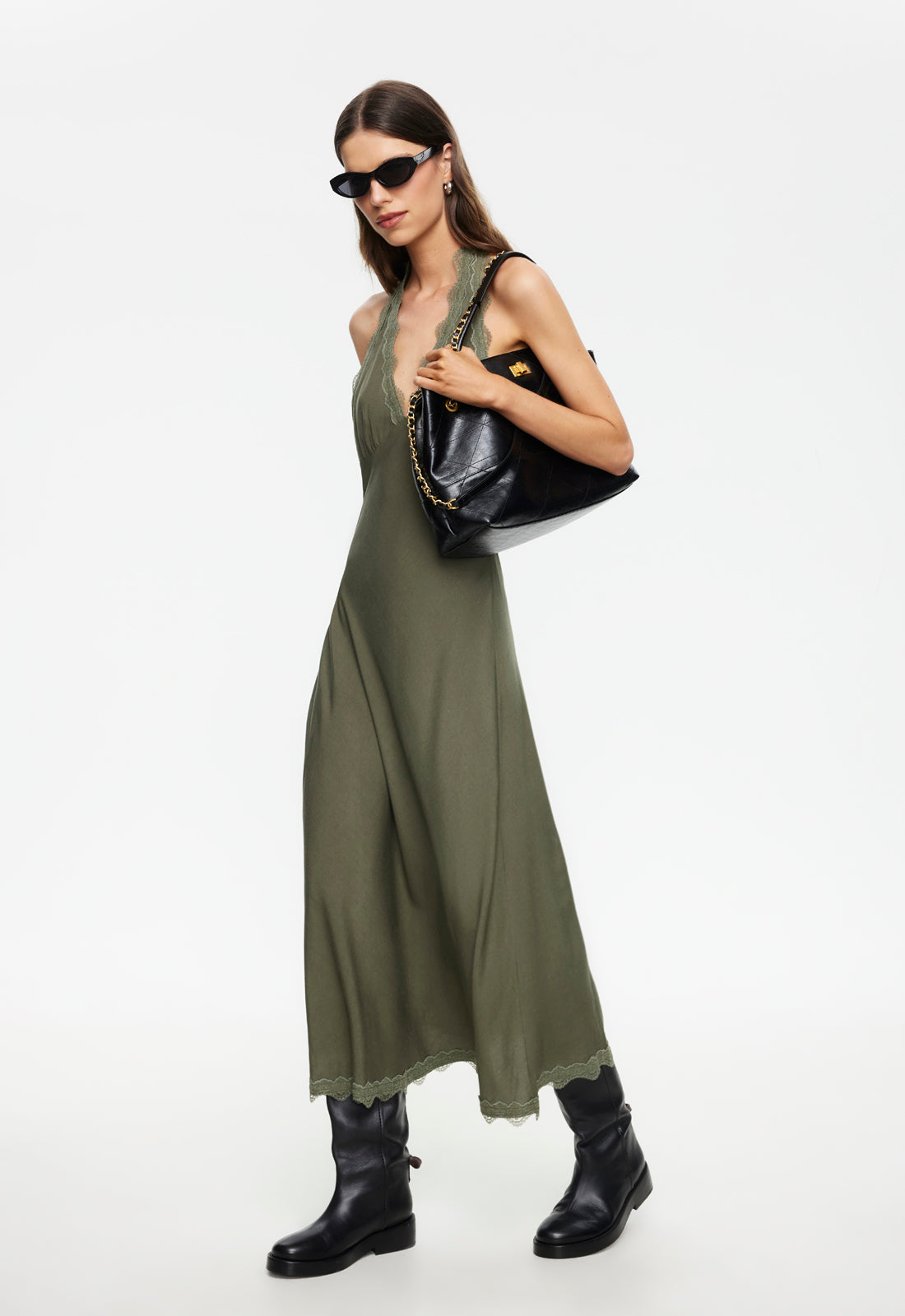 Lioness Fashion Discount | Stars Align Midi Dress - Khaki