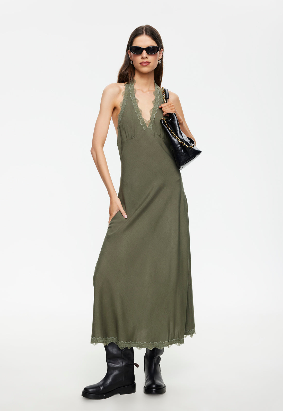 Lioness Fashion Discount | Stars Align Midi Dress - Khaki