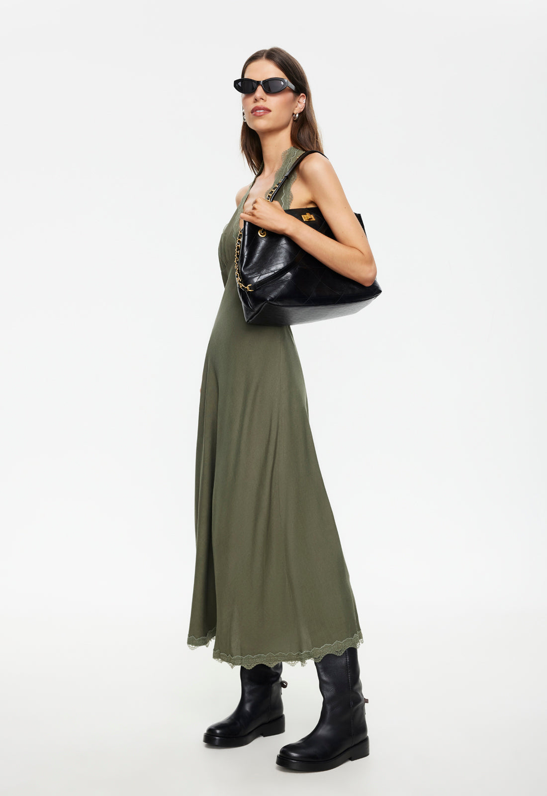 Lioness Fashion Discount | Stars Align Midi Dress - Khaki