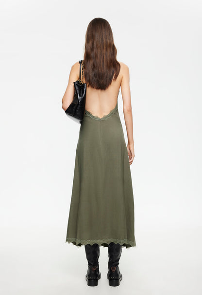 Lioness Fashion Discount | Stars Align Midi Dress - Khaki