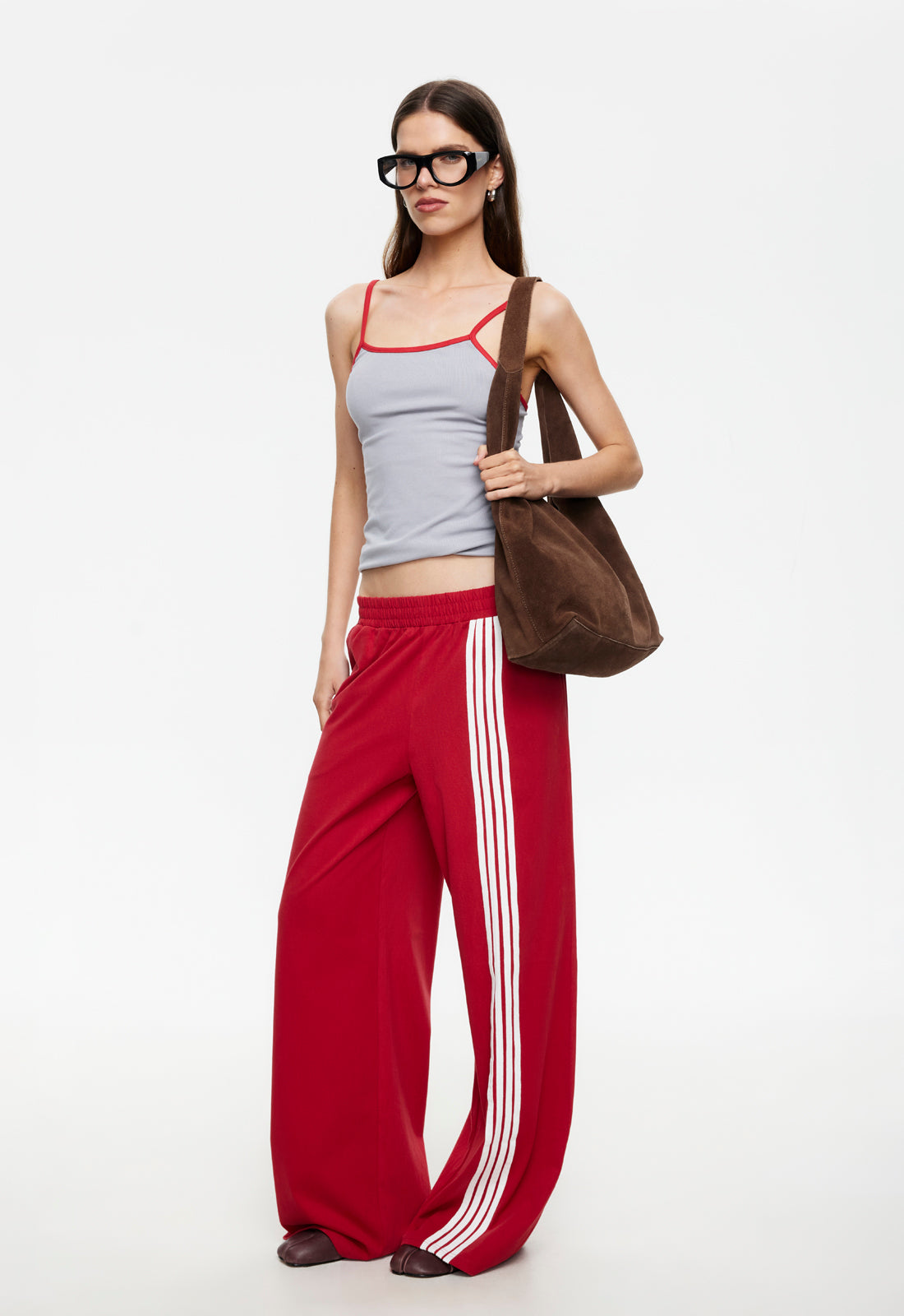 Lioness Fashion Store | Red Eye Track Pant - Crimson