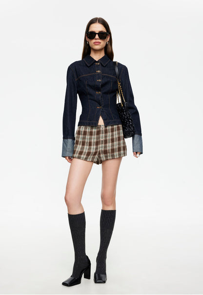 Lioness Fashion Near Me | Odette Bloomer - Chocolate Plaid