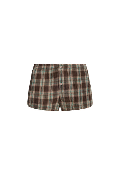 Lioness Fashion Near Me | Odette Bloomer - Chocolate Plaid