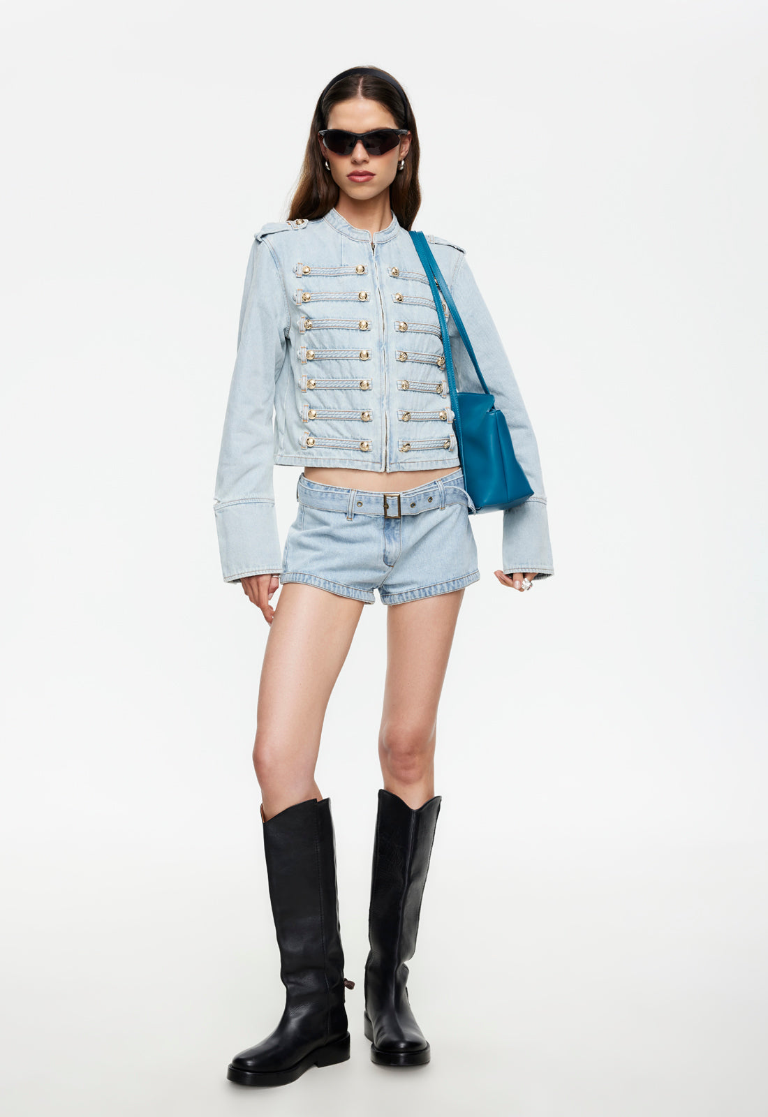 Lioness Fashion Store | Afterglow Mini Short - Light Denim
