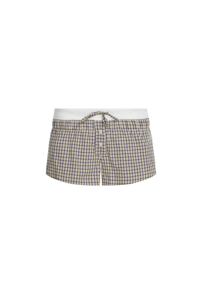 Lioness Fashion Sale | Nirvana Short - Vintage Beige Plaid