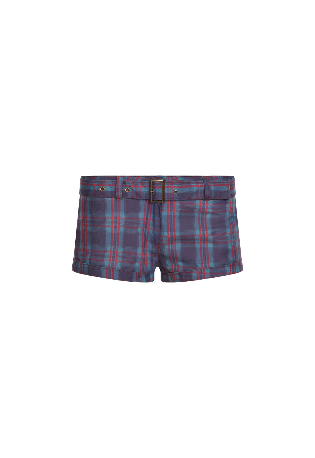 Lioness Fashion Online | Afterglow Mini Short - Jade Plaid
