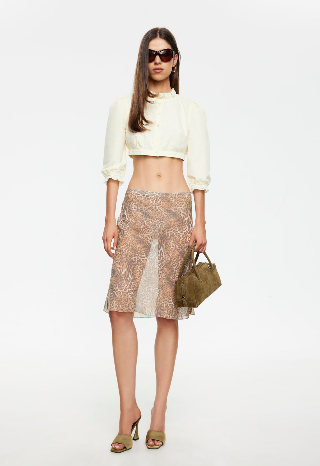 Lioness Fashion Store | Shoreline Midi Skirt - Leopard