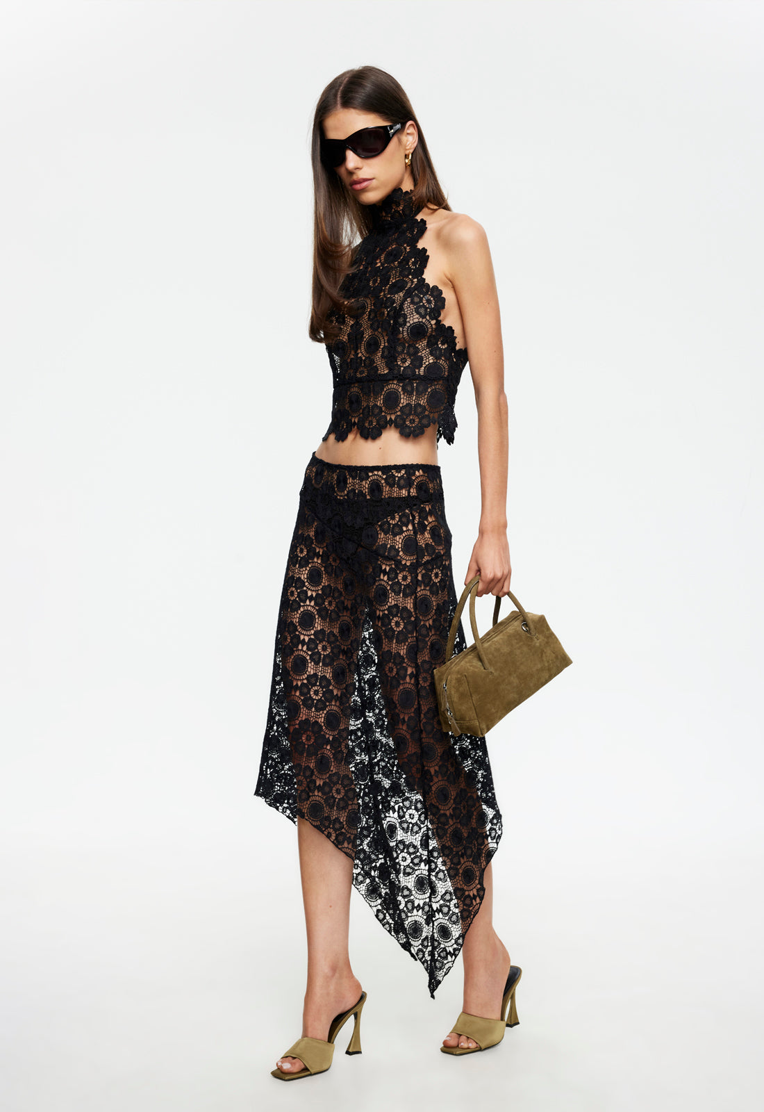 Lioness Fashion Online | Trophy Midi Skirt - Noir