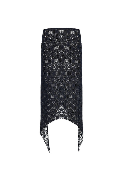 Lioness Fashion Online | Trophy Midi Skirt - Noir