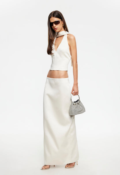 Lioness Fashion Outlets | Front Row Maxi Skirt - Cream